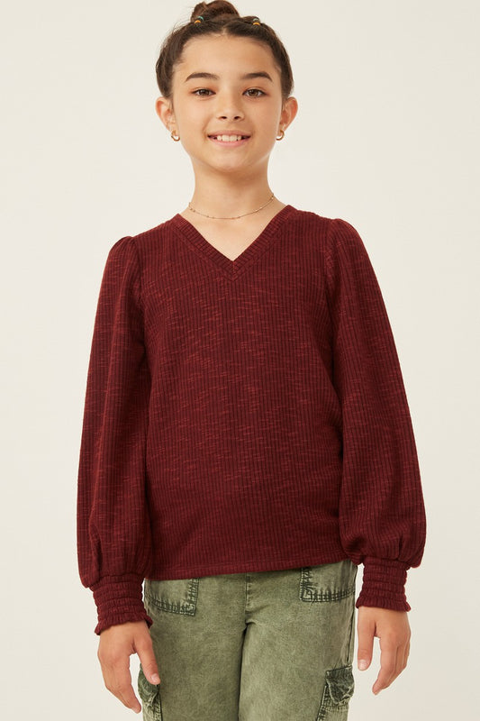 Kids | Perfectly Polished V-neck Knit Top