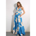 Load image into Gallery viewer, Blue Magnolia Ruffle Maxi Dress
