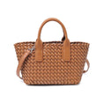 Load image into Gallery viewer, Urban Expressions | It Girl Woven Leather Crossbody Tote
