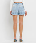 Load image into Gallery viewer, Vervet by Flying Monkey | High-rise Cuffed Boyfriend Shorts
