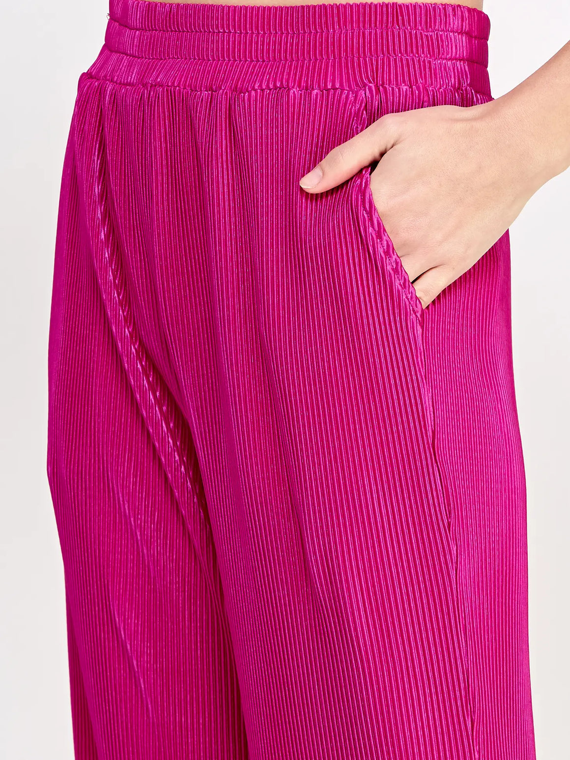 A Level Up Pleated Matching Set - Pants Magenta