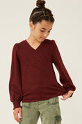 Load image into Gallery viewer, Kids | Perfectly Polished V-neck Knit Top

