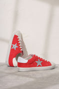 Load image into Gallery viewer, Mi.iM | Starring My Red Kicks Glitter Star Sneaker
