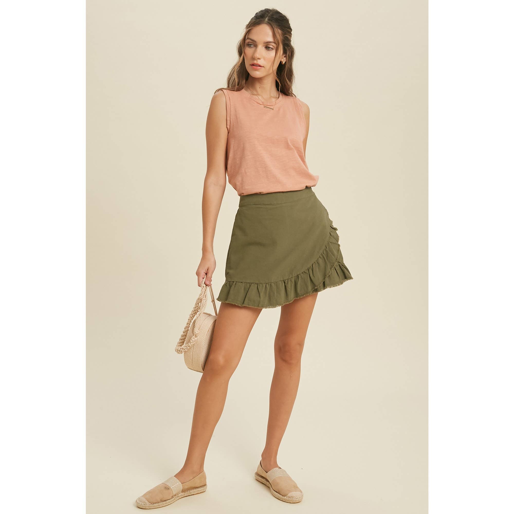 Frills for Fall Ruffle Hem Skort