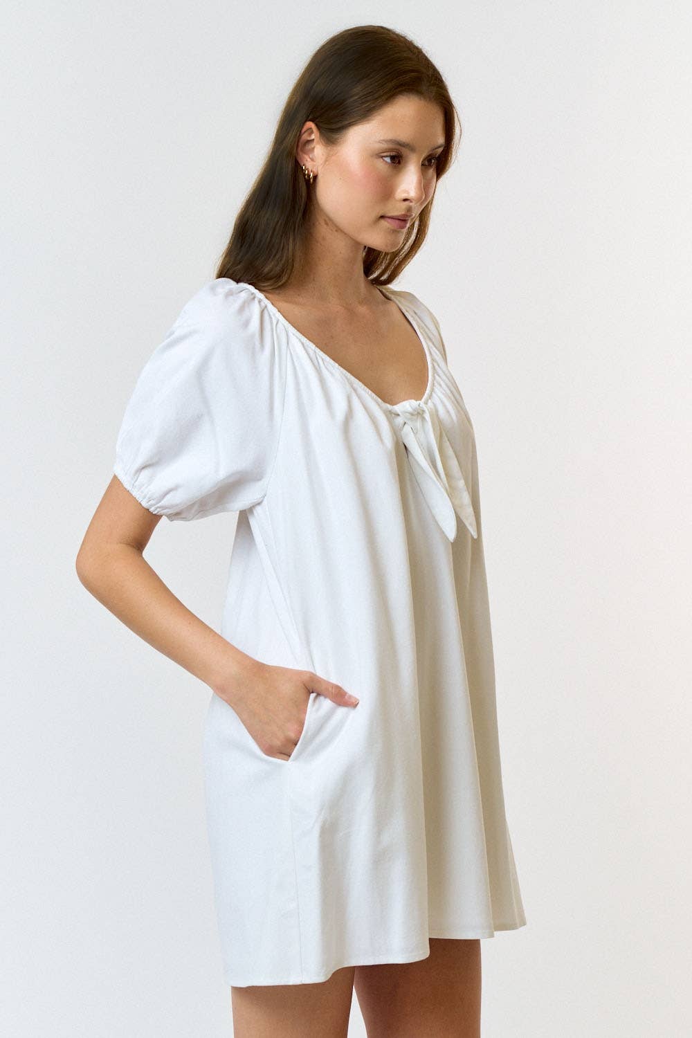 The Picnic Tie-Front Mini Dress