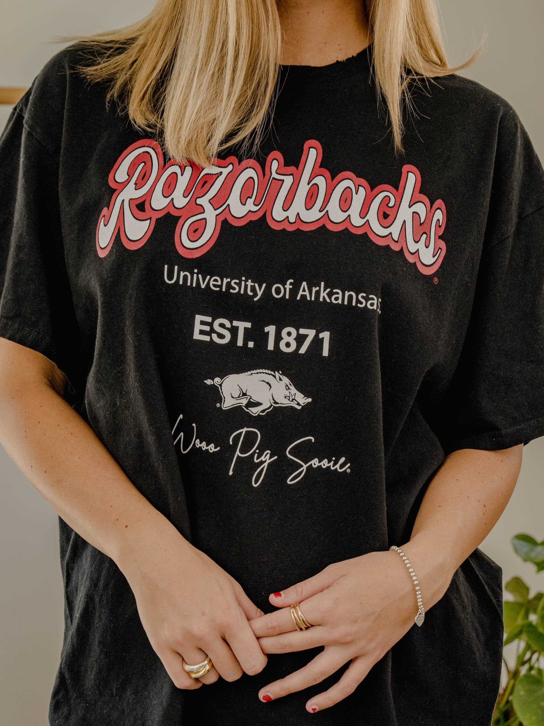 PRE-ORDER: Bold in Black Womens Razorback Tshirt