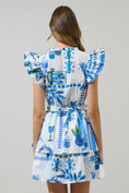 Load image into Gallery viewer, Sosy Postcard Marisol Tiered Mini Dress

