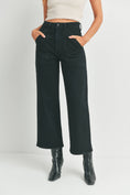 Load image into Gallery viewer, Just Black Denim | Black Cargo Pocket Wide Leg Jean
