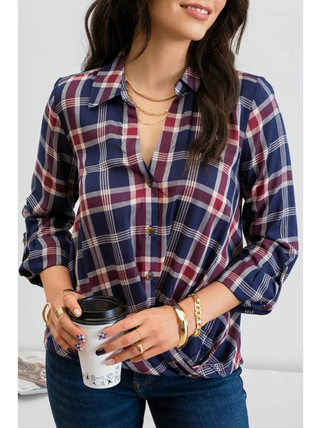 Perfectly Pretty in Plaid Button Down
