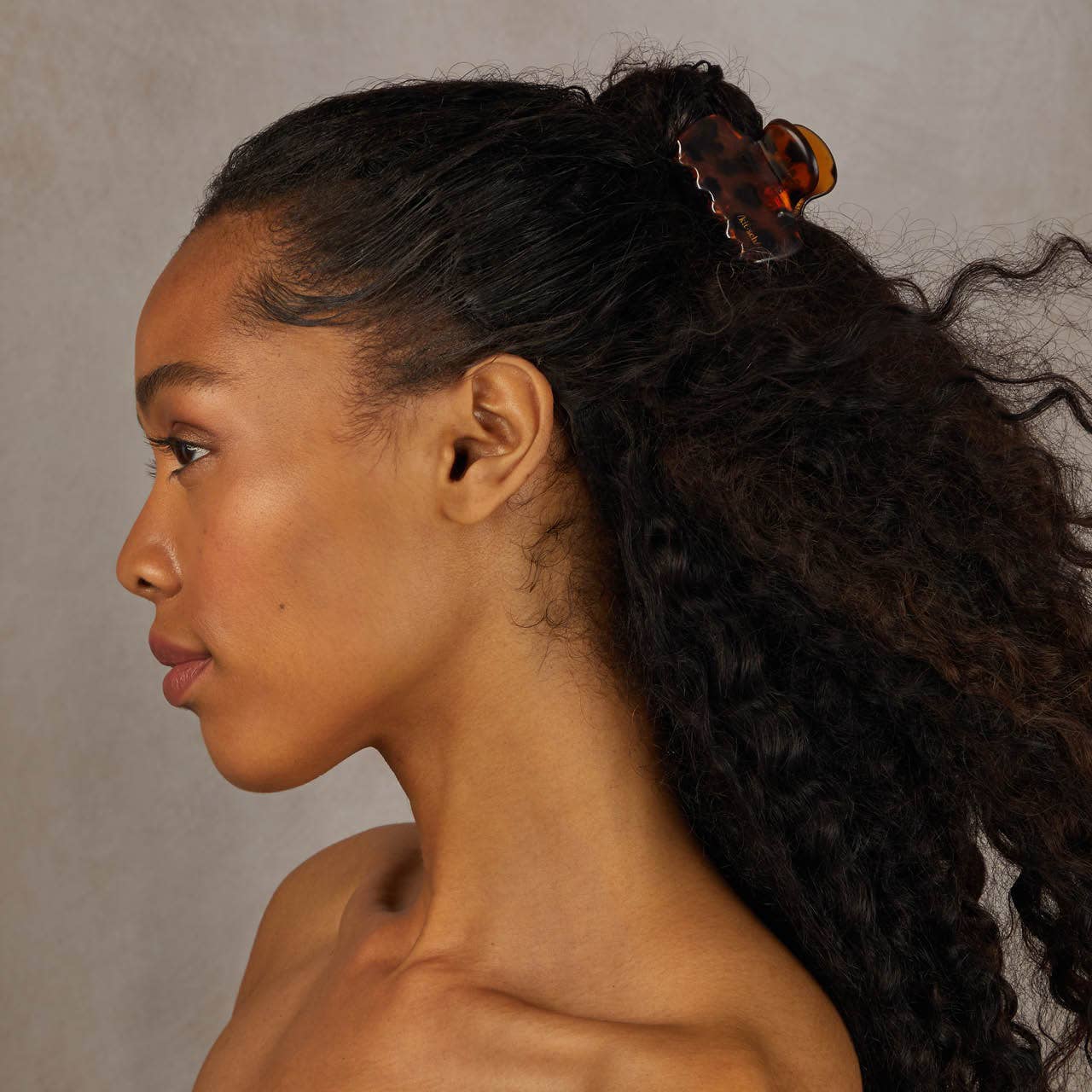 Kitsch | Recycled Plastic Medium Puffy Claw Clips 2pc Set- Black/Tort