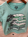 Load image into Gallery viewer, Rosemary Beach Cropped Acid wash T-shirt
