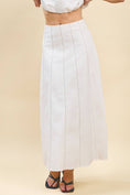 Load image into Gallery viewer, Contrast Topstitching Detail Maxi Skirt
