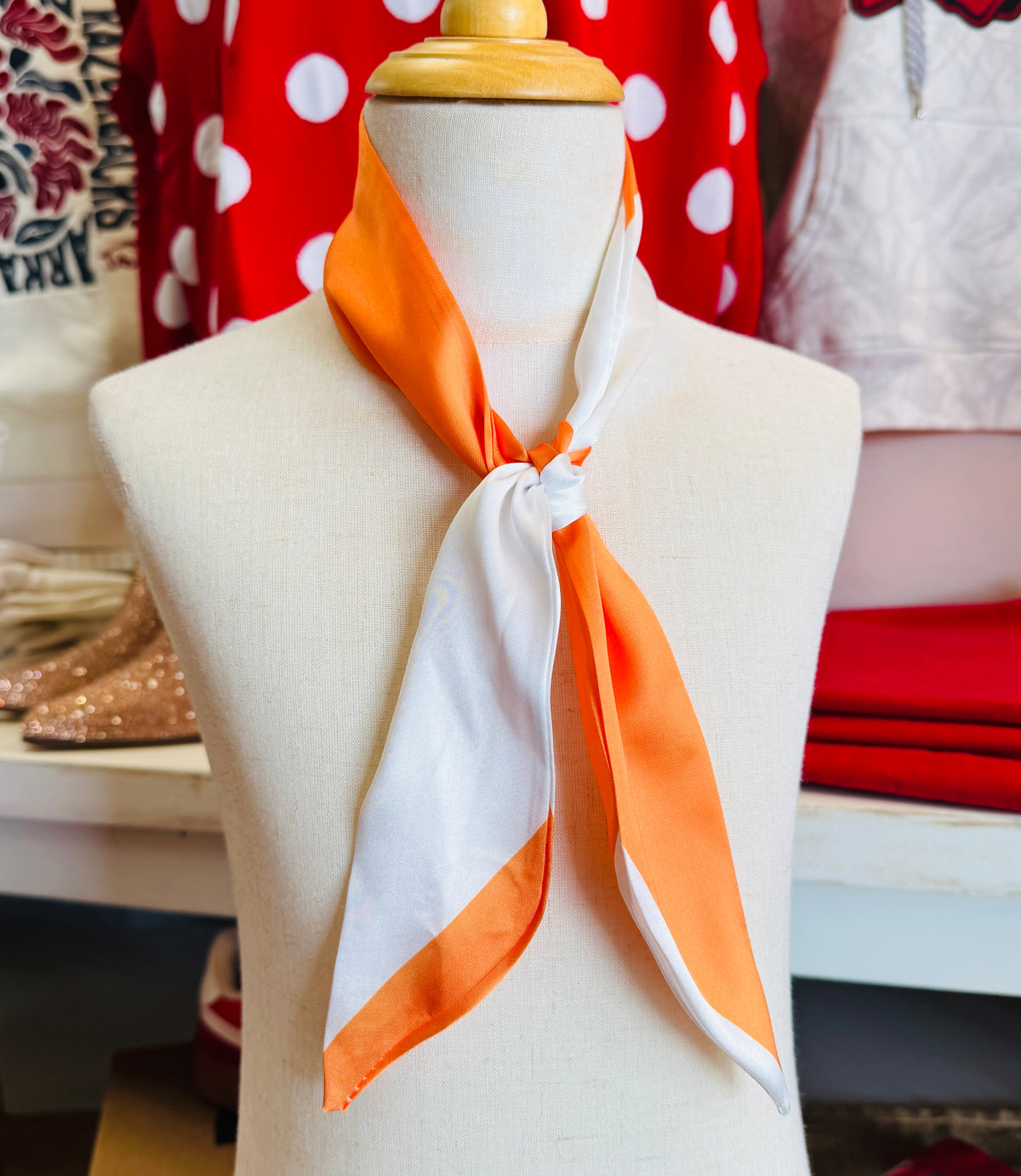 Pumpkin Spice Stripe Scarf