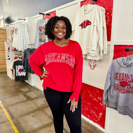 Plus size Arkansas Razorback clothing. Store near me with Arkansas Razorback clothing and apparel. 