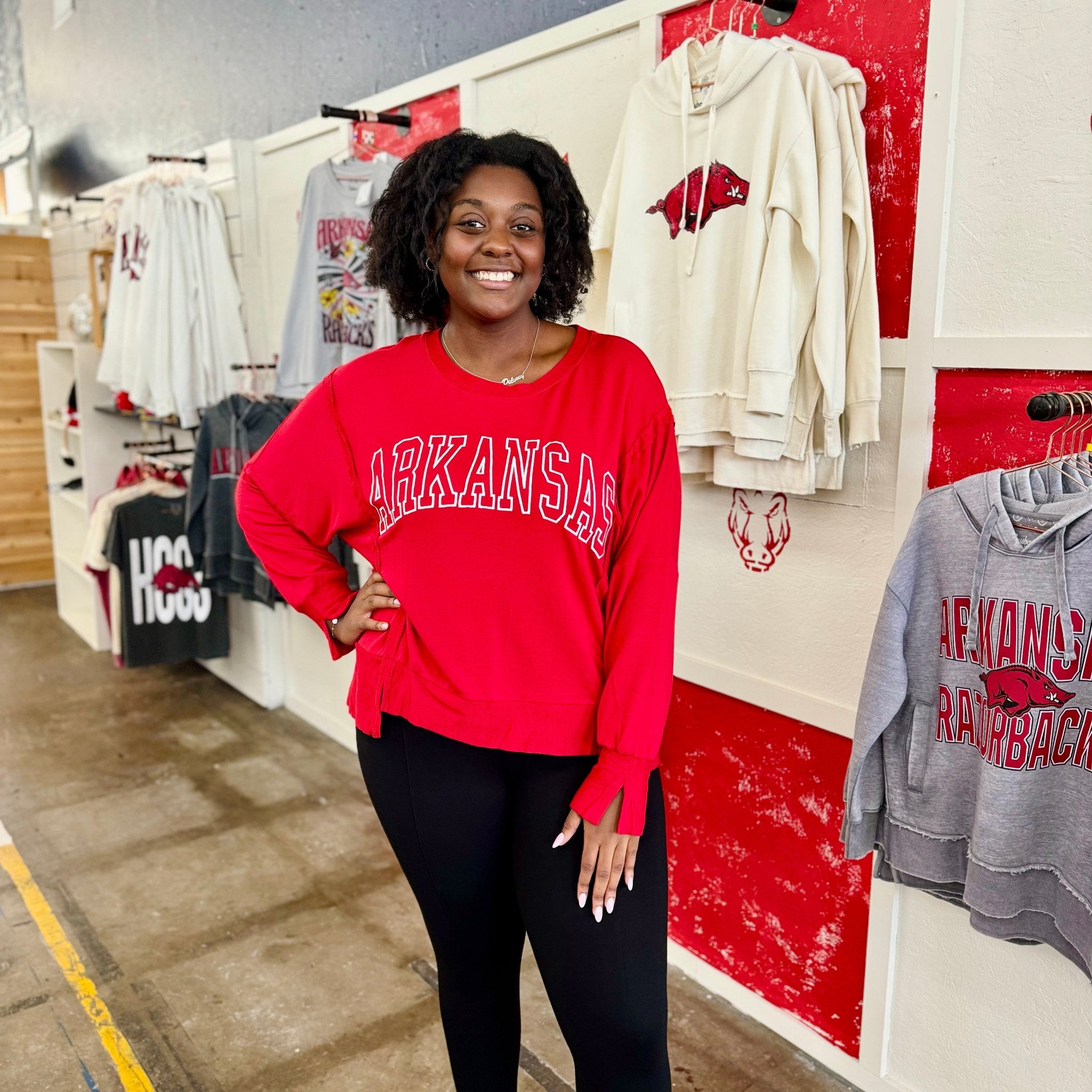 Whimsy Who Curve | Arkansas Fan for Life Lightweight Sweatshirt – Whimsy Whoo