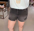 Load image into Gallery viewer, Articles of Society | Black Distressed Cutoff Shorts
