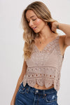 Crochet All Day Lace Tank