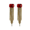 Load image into Gallery viewer, The Crimson Stunner Dangle Earrings
