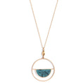 Load image into Gallery viewer, Come Full Circle Natural Stone Accented Necklace
