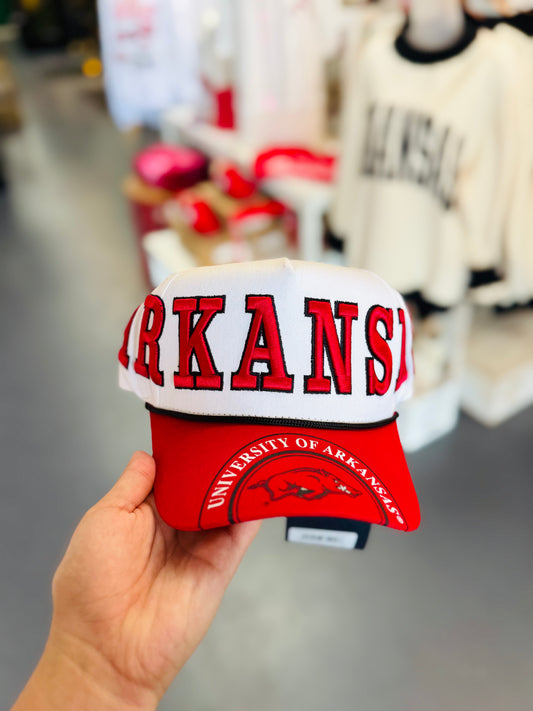 Vintage Arkansas Razorbacks Snapback Hat