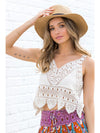 Crochet All Day Lace Tank