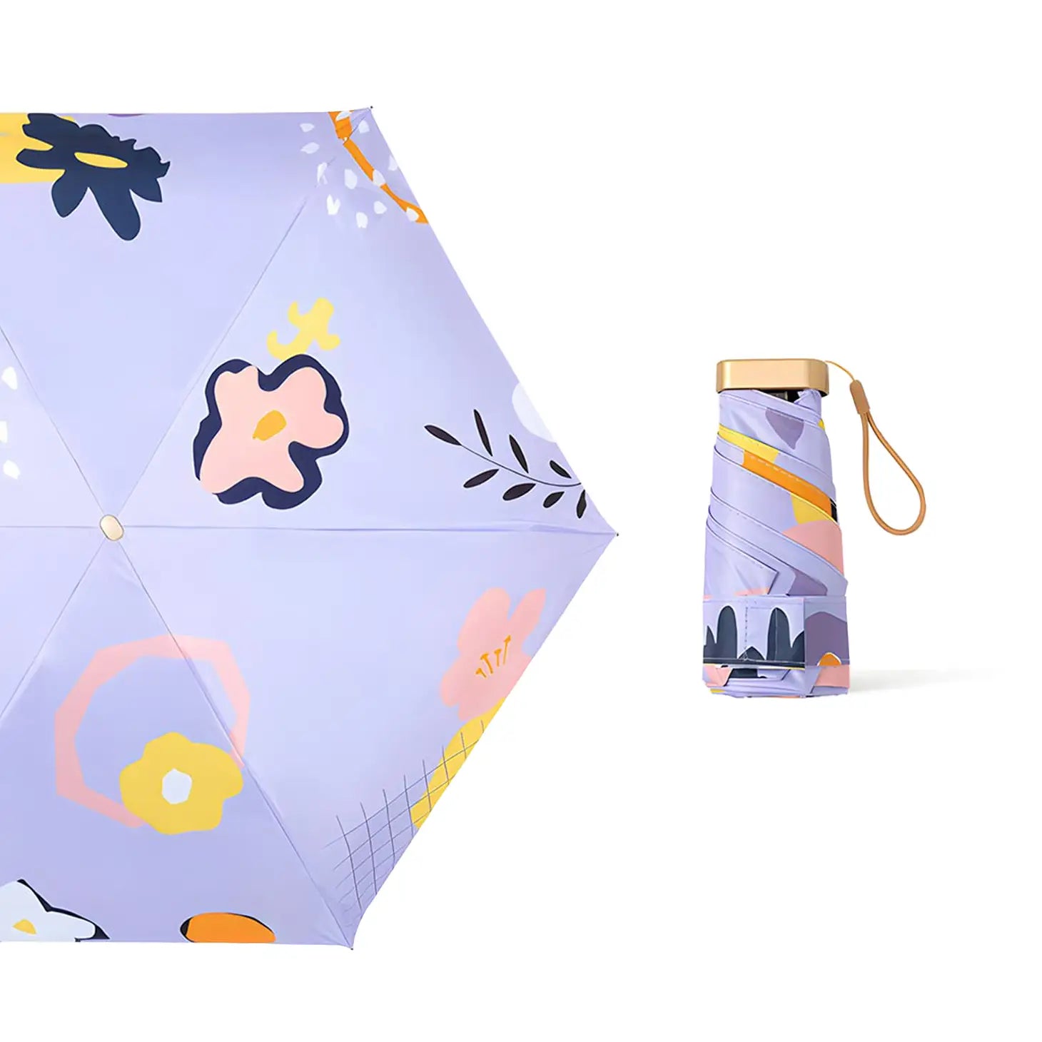 Compact Cutie Floral Pocket Mini Umbrella