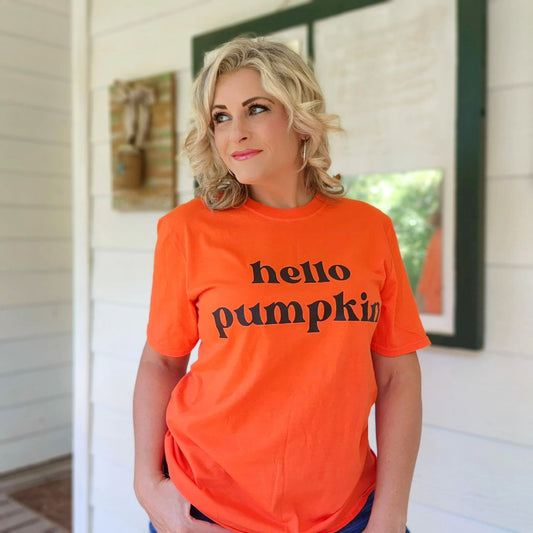 Hello Pumpkin Fall Tee