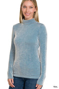 Load image into Gallery viewer, Carefree Days Ribbed Turtleneck
