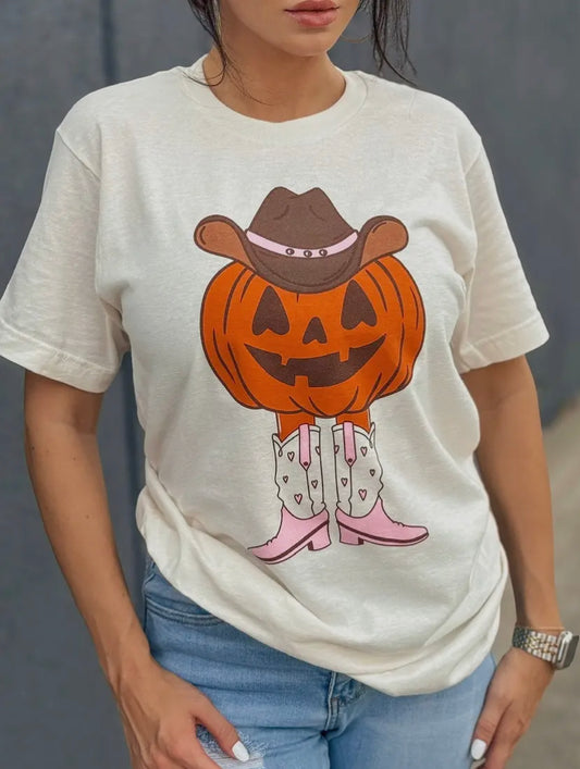 Cowgirl Pumpkin Tee