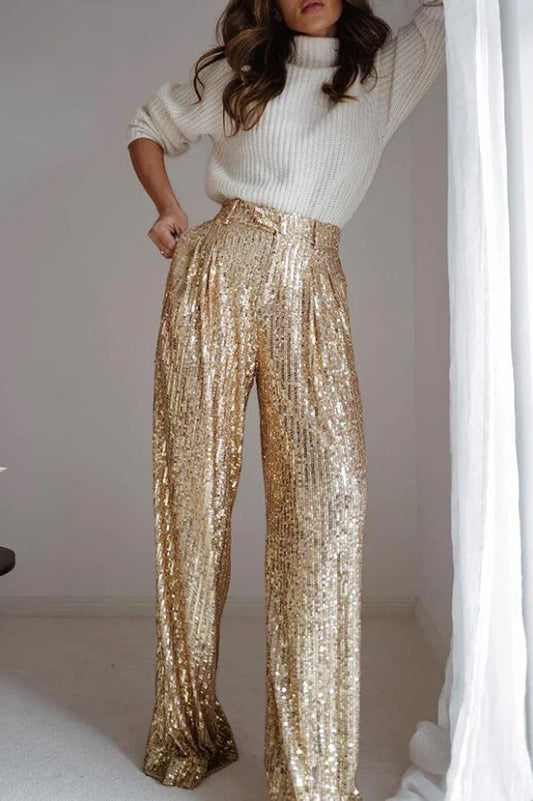 Gold sequin pants, gold sparkle pants, christmas dress pants, gold pants, gold gameday pants