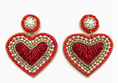 Load image into Gallery viewer, You have my Heart Beaded Earrings
