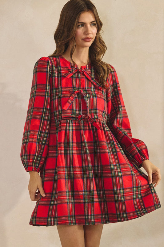 Plaid Perfection Christmas Dress