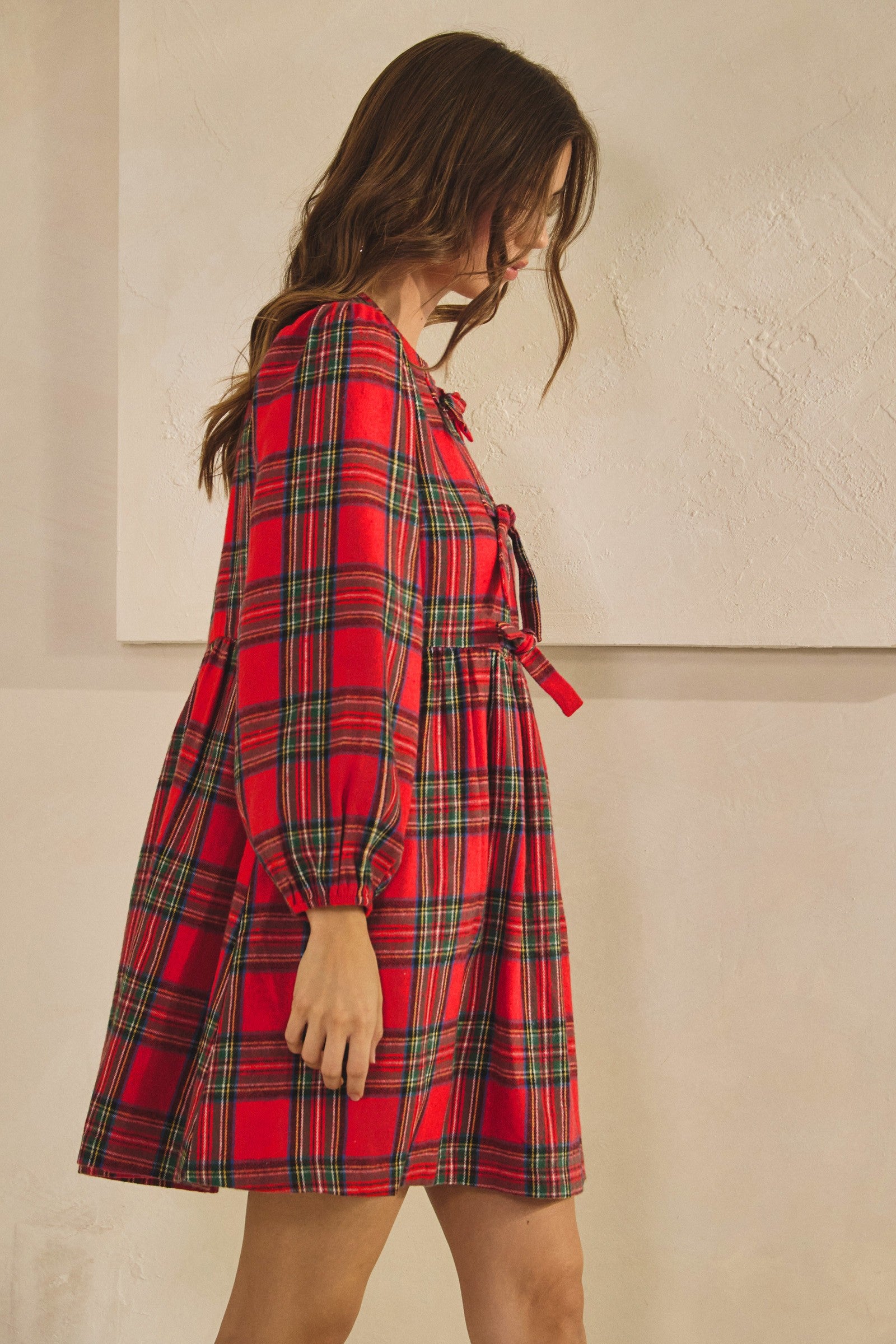 Plaid Perfection Christmas Dress
