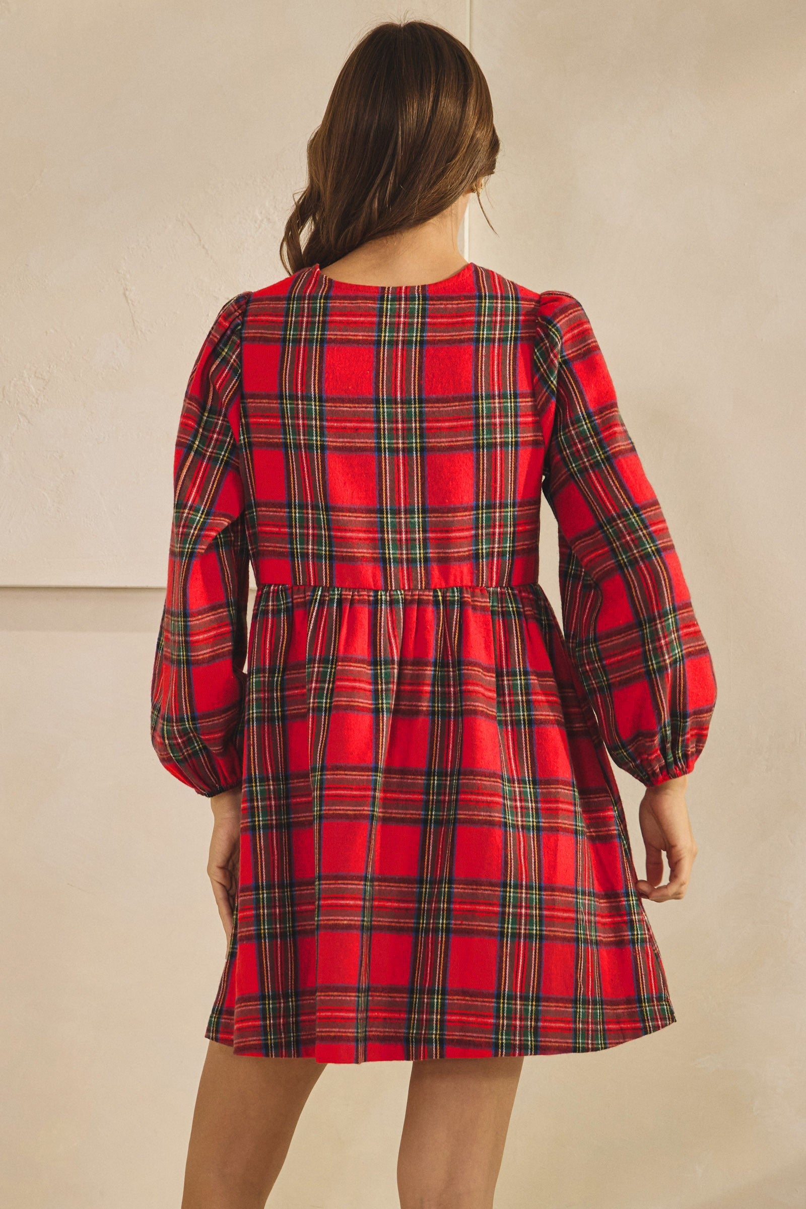 Plaid Perfection Christmas Dress