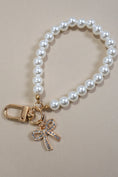 Load image into Gallery viewer, Bows & Pearls Bag Charm Keychain
