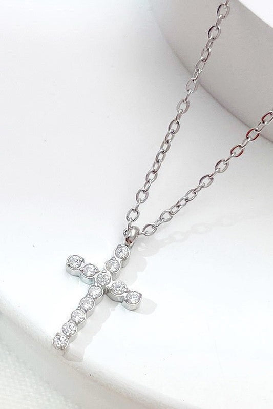 At the Cross Silver Necklace