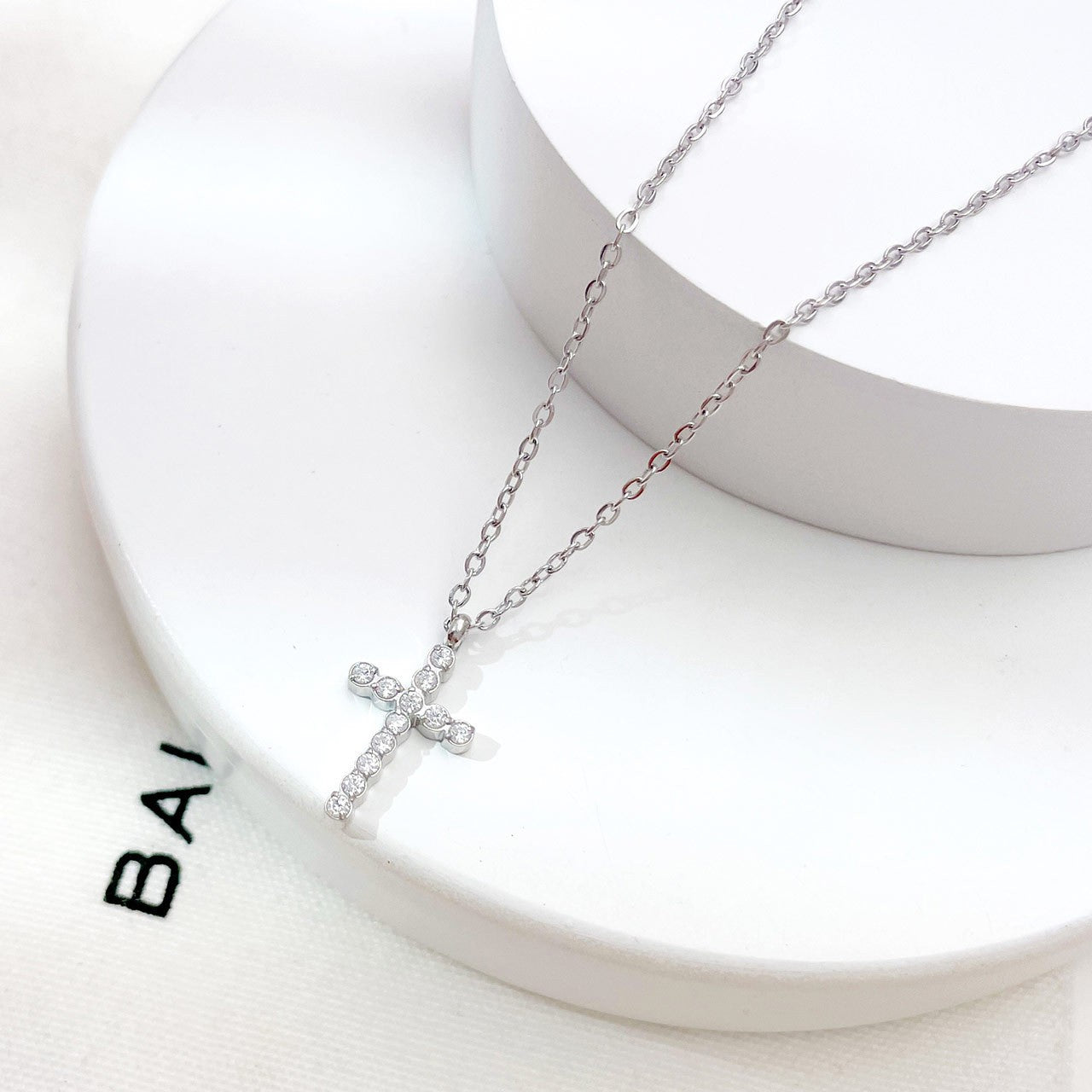 At the Cross Silver Necklace