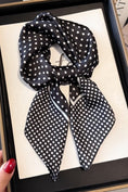 Load image into Gallery viewer, Pretty in Polka Dots Bandana Scarf | Black
