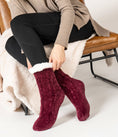 Load image into Gallery viewer, Beyond Soft Slipper Socks | Burgundy
