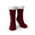 Load image into Gallery viewer, Beyond Soft Slipper Socks | Burgundy
