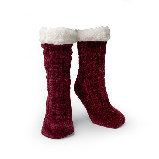Beyond Soft Slipper Socks | Burgundy