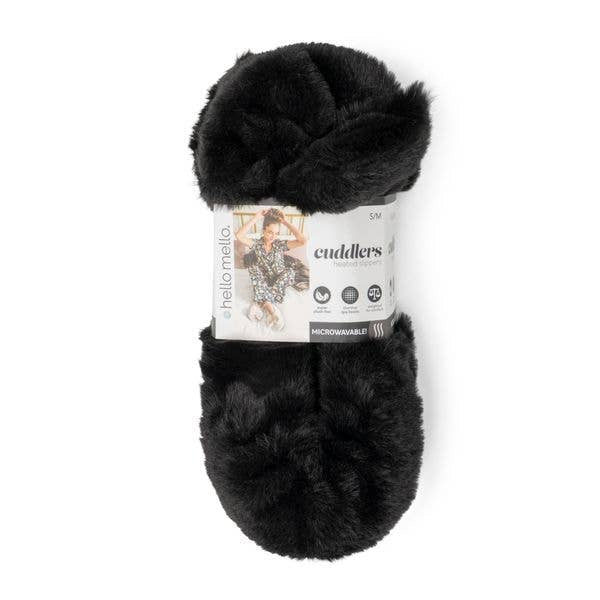 Hello Mello | Cuddlers Heated Slippers - Black