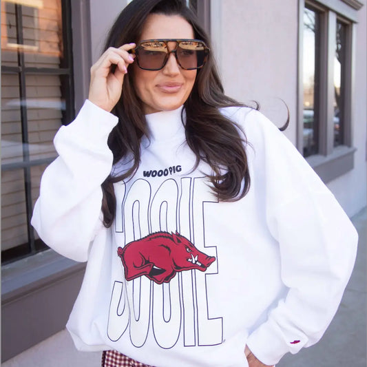 PRE-ORDER: The Wooo Pig Sooie Arkansas Mock Neck