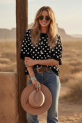 Load image into Gallery viewer, The Monochrome Moment Polka Dot Sweater
