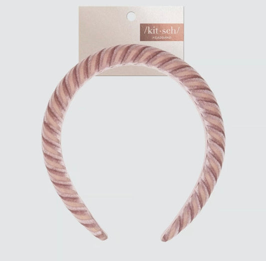 Kitsch | Blush Padded Velvet Headband