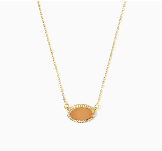 Its the Simple Things Oval Necklace