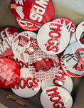 Load image into Gallery viewer, Razorback gameday pins, razorback gameday buttons, Arkansas gameday buttons, Arkansas gameday piin, gameday buttons, gameday buttons near me
