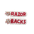 Load image into Gallery viewer, Razorback jewelry and accessories, razorback jewelry, Arkansas razorback jewelry, Arkansas razorback hand beaded earrings, Arkansas razorback beaded ar rings, Fayetteville ar boutiques, razorback shoppe
