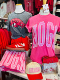 Load image into Gallery viewer, Display of Arkansas Razorback store clothing and accessories in a store.  Arkansas boutique near me
