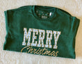 Load image into Gallery viewer, Royce christmas sweatshirts, green christmas sweatshirts, Merry Christmas sweatshirts, christmas sweatshirts near me, boutiques Fayetteville ar
